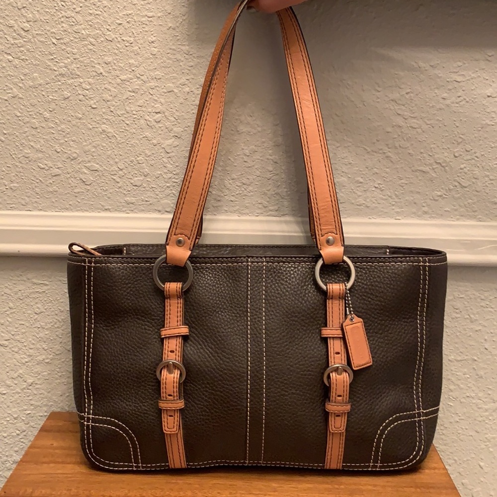 COACH CHELSEA LEATHER ZIP TOTE HANDBAG style #12339